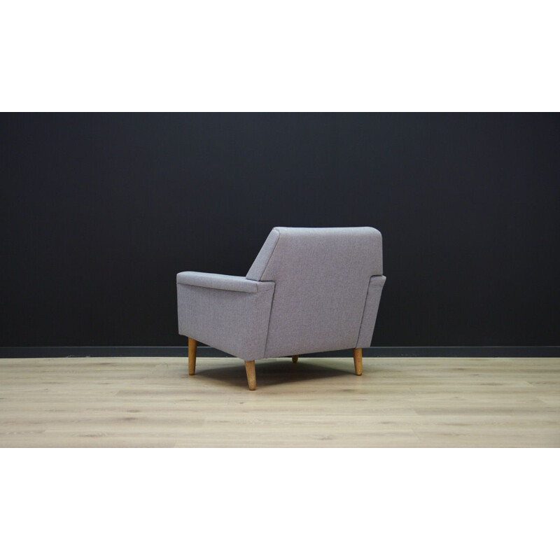 Vintage grey danish armchair, 1960-1970