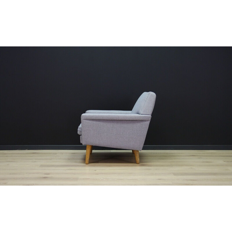 Vintage grey danish armchair, 1960-1970