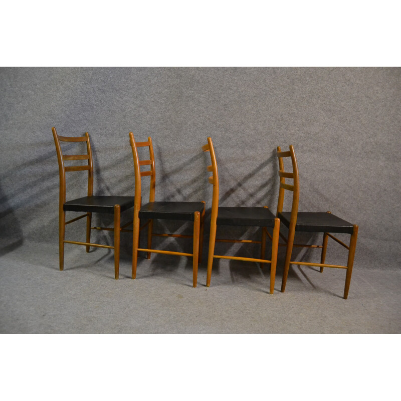 Set of 4 "Gracell" Gemla Sweden chairs, Yngve EKSTROM - 1956