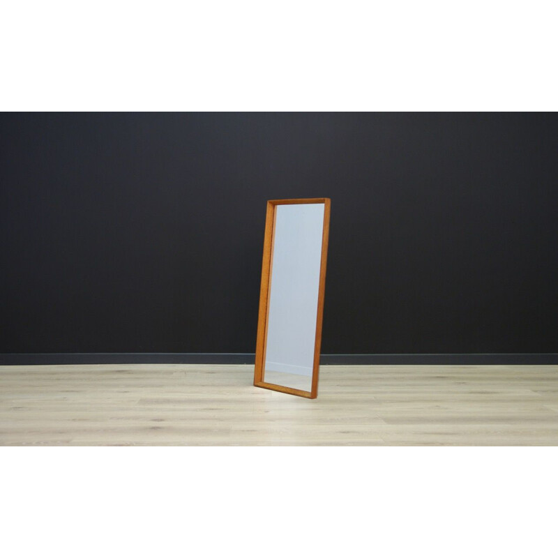 Vintage mirror in solid wood, 1960-70s