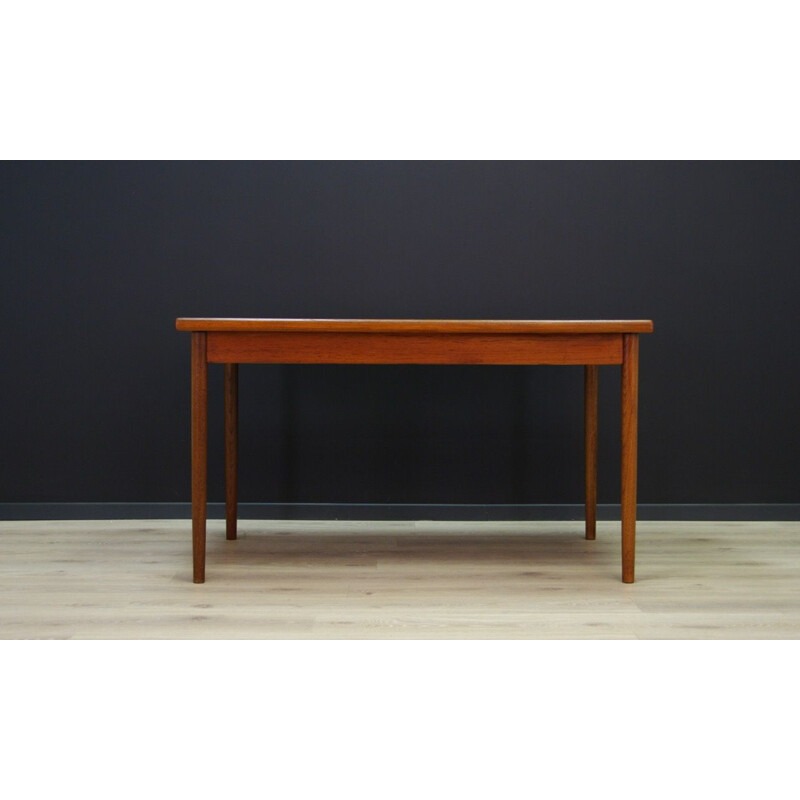 Vintage dining table in teak, Denmark, 1960-70s