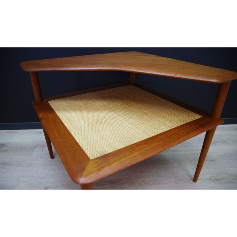 Table basse vintage en teck par Peter Hvidt & Orla Mølgaard-Nielsen, 1960-70