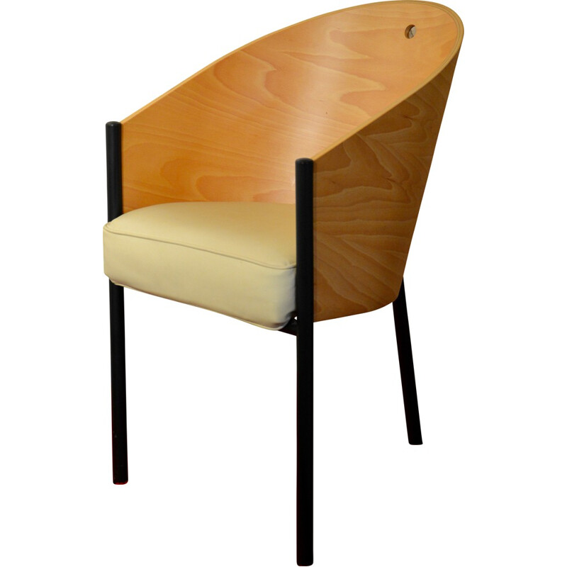 "Costes" chair in leather, Philippe STARCK - 1990s