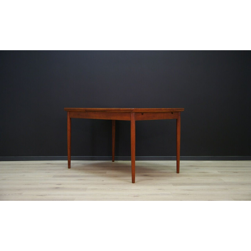 Vintage Scandinavian dining table in teak, 1960-70s