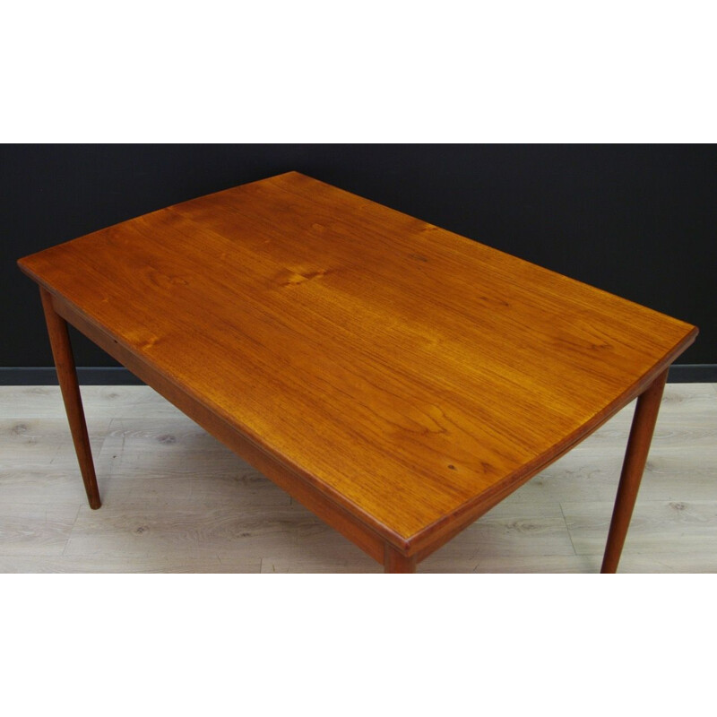 Vintage Scandinavian dining table in teak, 1960-70s