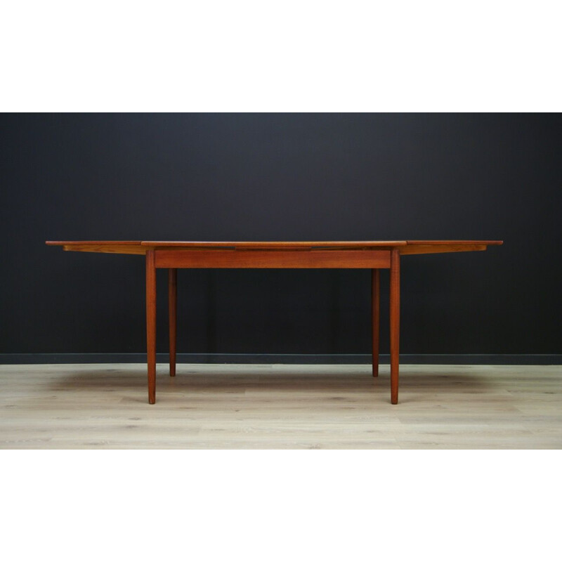 Vintage Scandinavian dining table in teak, 1960-70s