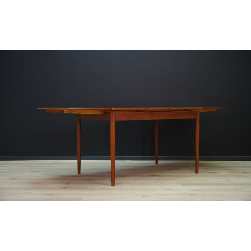 Vintage Scandinavian dining table in teak, 1960-70s