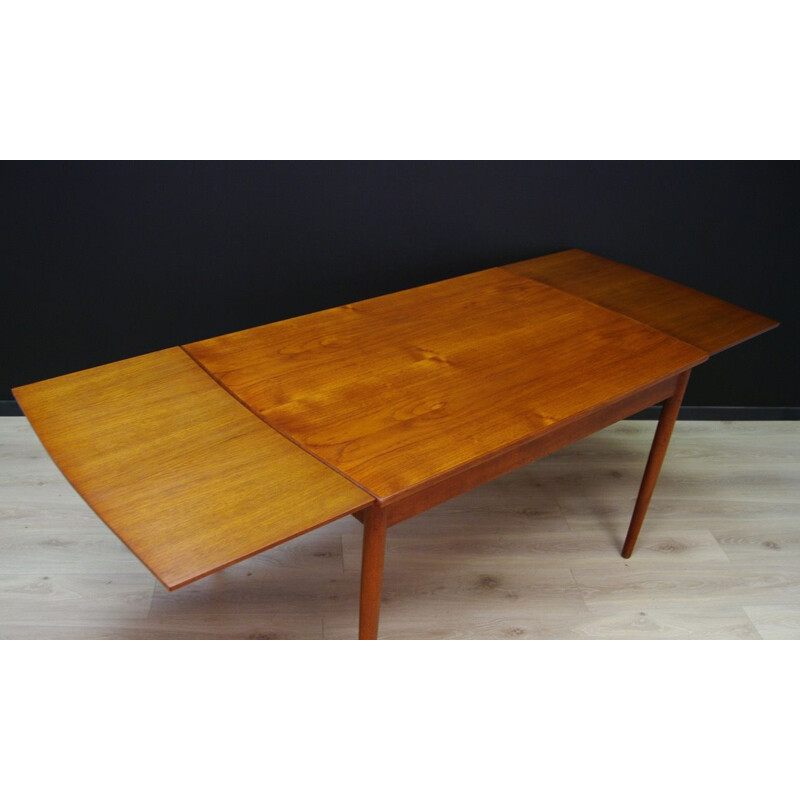 Vintage Scandinavian dining table in teak, 1960-70s