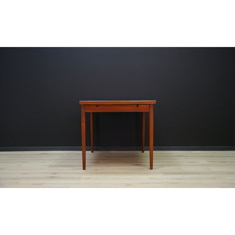 Vintage Scandinavian dining table in teak, 1960-70s