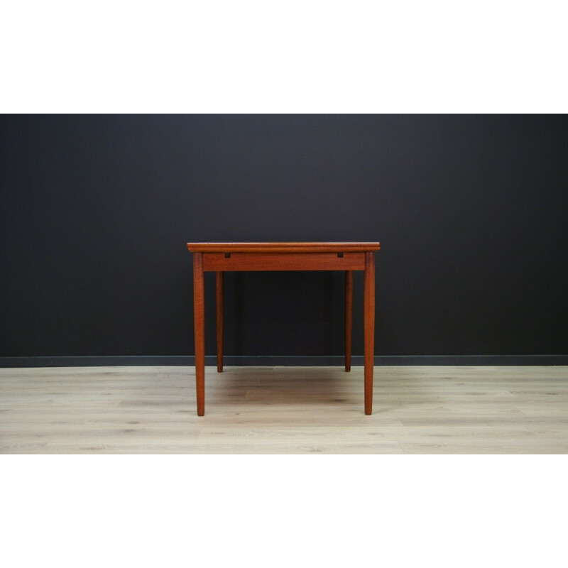 Vintage Scandinavian dining table in teak, 1960-70s