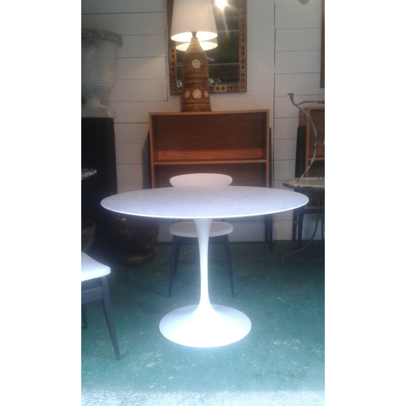 Knoll table in Carrare marble, Eero SAARINEN - 1970s