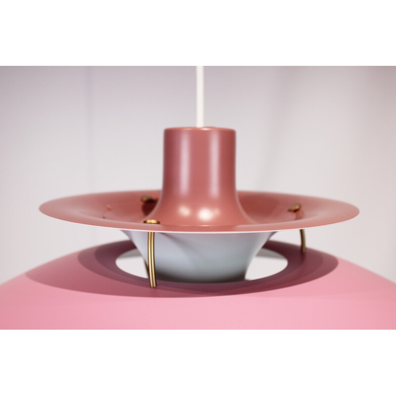 Pink vintage PH5 pendant lamp by Poul Henningsen and Louis Poulsen