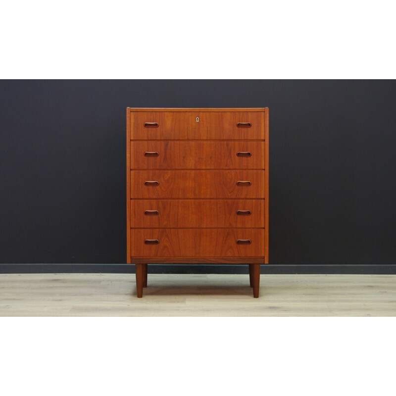 Danish teak vintage chest of drawers