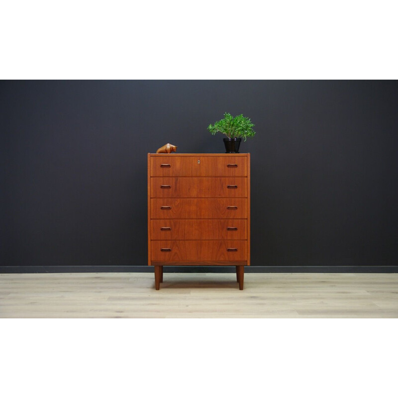 Danish teak vintage chest of drawers