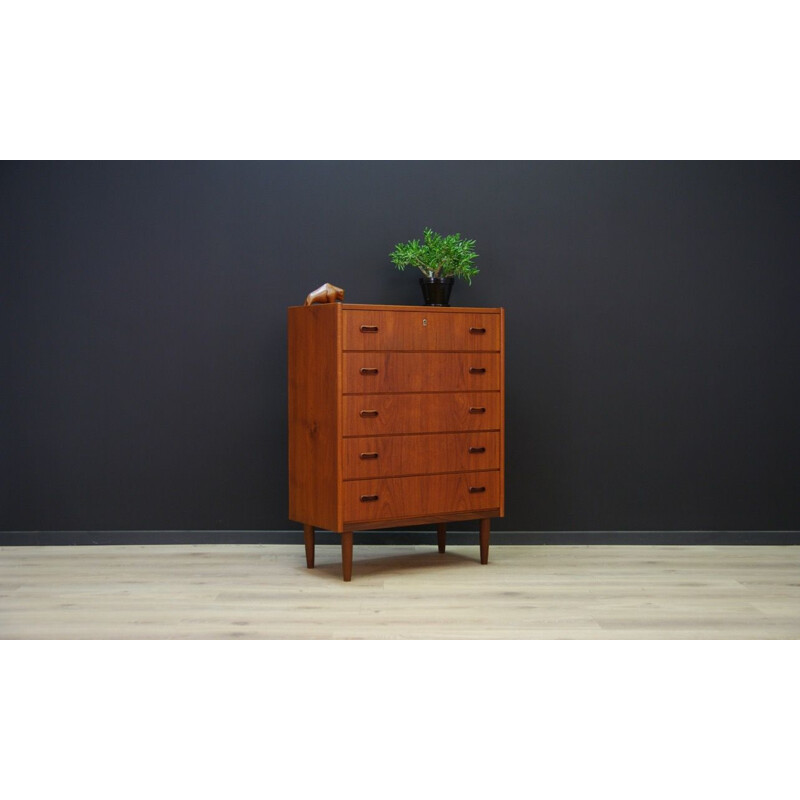 Danish teak vintage chest of drawers