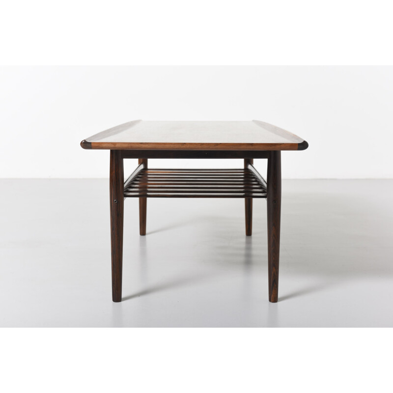 Glostrup Mobelfabrik coffee table in rosewood, Grete JALK - 1950s