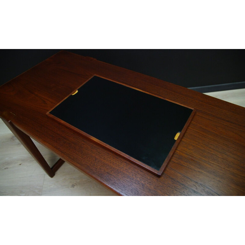 Vintage Danish coffee table in teak