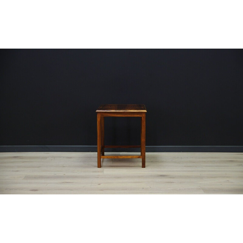 Set of 3 nesting tables in rosewood, 1960-1970