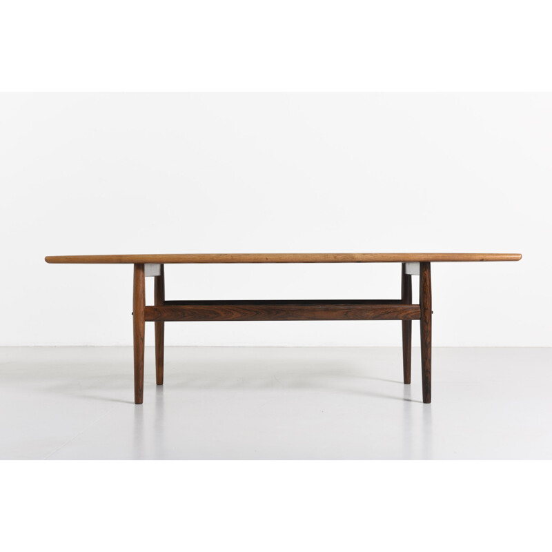 Glostrup Mobelfabrik coffee table in rosewood, Grete JALK - 1950s