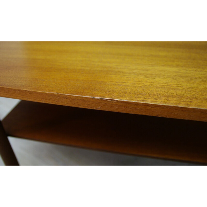 Vintage Danish coffee table in teak veneer, 1960-1970