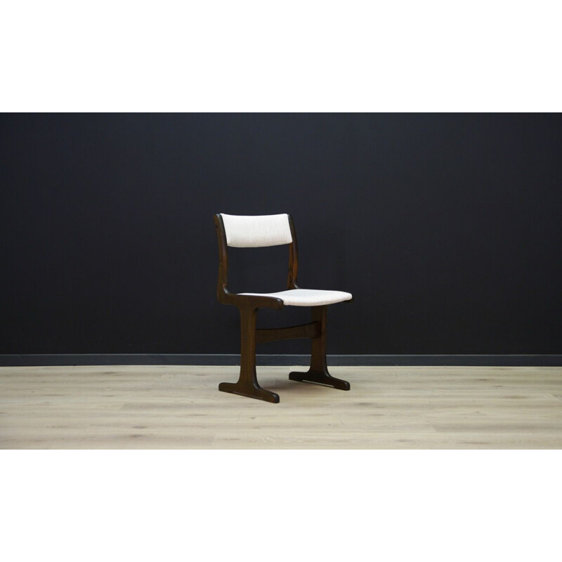 Set of 6 grey vintage chairs, scandinavian design, 1960-1970