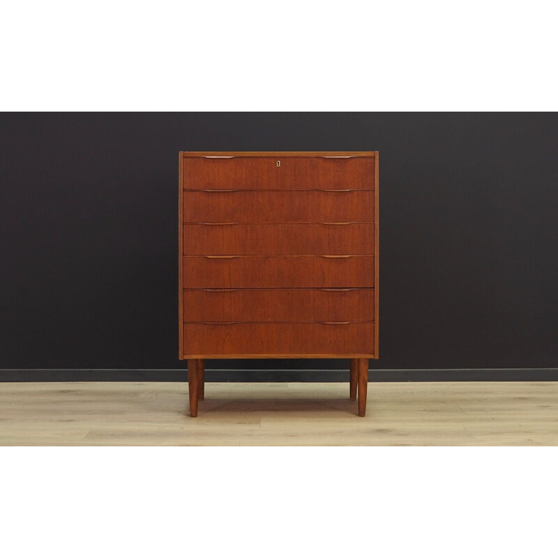 Vintage Danish chest of drawers in teak 1960-1970