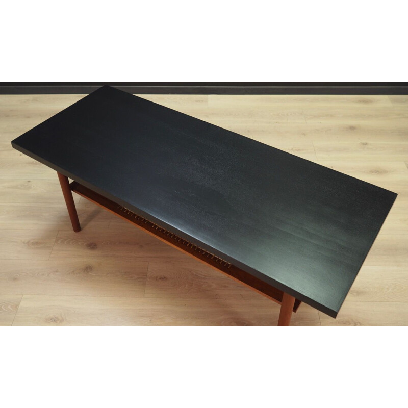 Table basse vintage danoise en teck 1960-1970