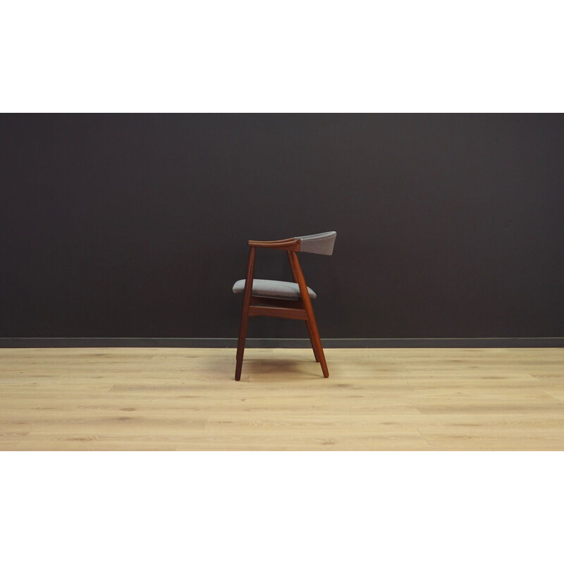 Chaise grise vintage en teck de Farstrup 1960-1970