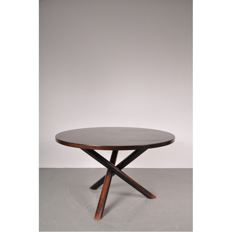 't Spectrum round dining table, Martin VISSER - 1960s