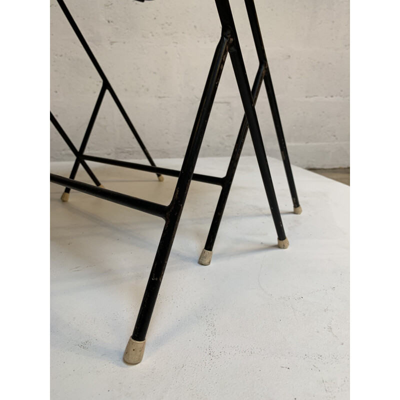 Vintage nesting tables in light grey laminate by ARTIMETA