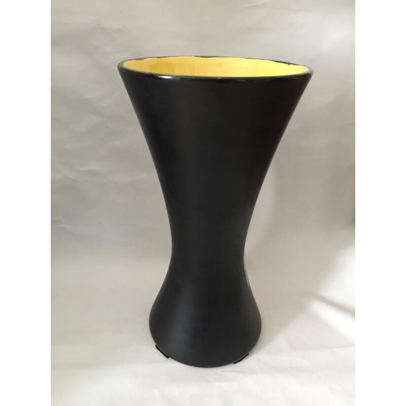 Vintage-Vase aus glasierter Keramik von Gabriel Formaintraux