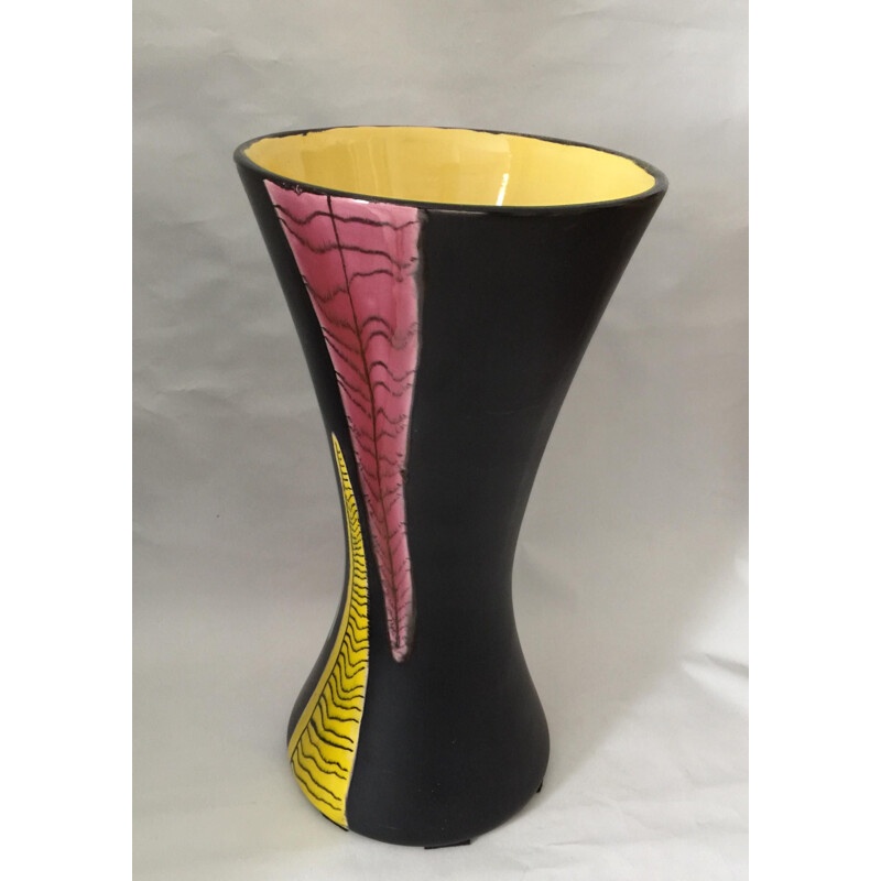 Vase vintage en céramique émaillée par Gabriel Formaintraux