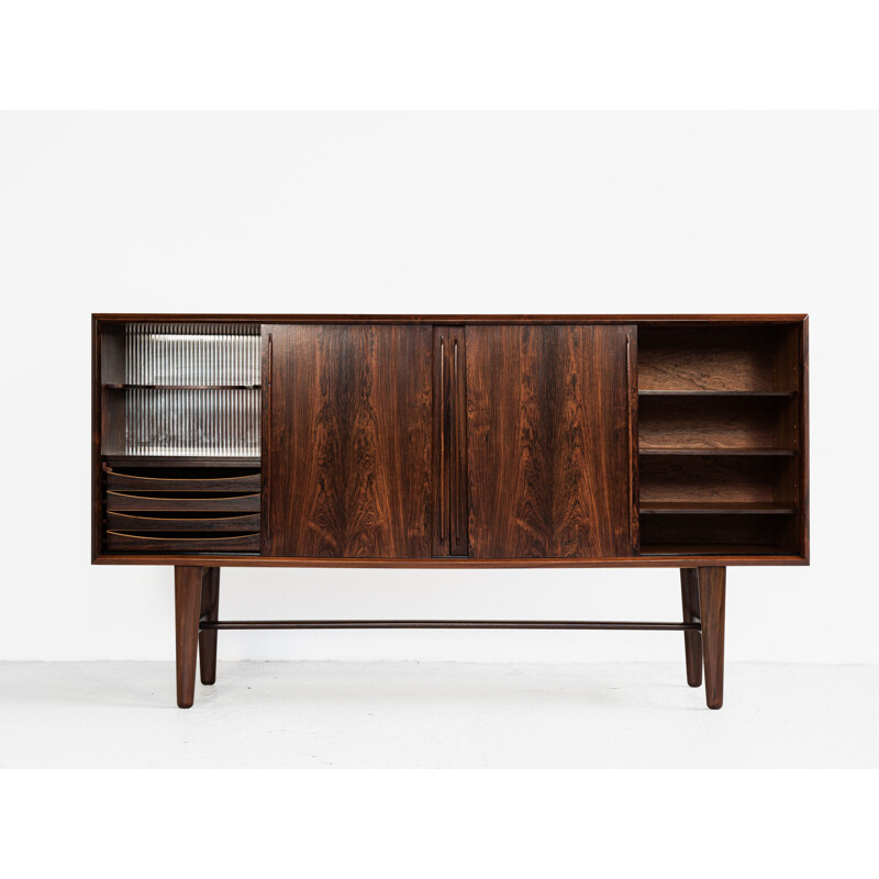 Vintage Danish highboard in rosewood by Arne Vodder for HP Hansen 1960s