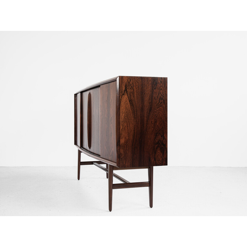 Vintage Danish highboard in rosewood by Arne Vodder for HP Hansen 1960s