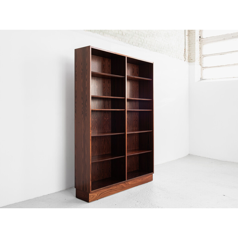 Vintage Danish book shelf in rosewood by Hundevad 1960s