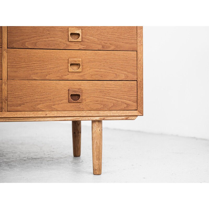 Vintage Danish chest of 2x5 drawers in oak by Brouer 1960s