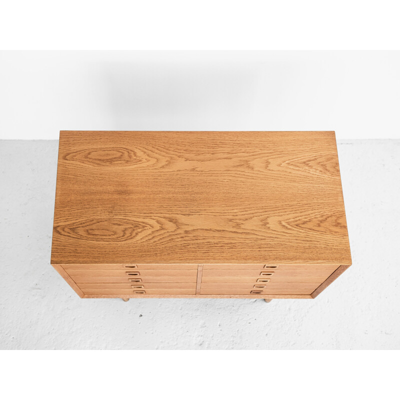 Vintage Danish chest of 2x5 drawers in oak by Brouer 1960s