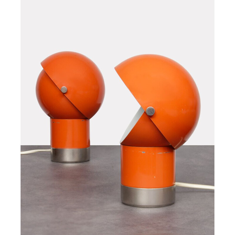 Pair of vintage lamps by Pavel Grus for Kamenický Šenov, 1970