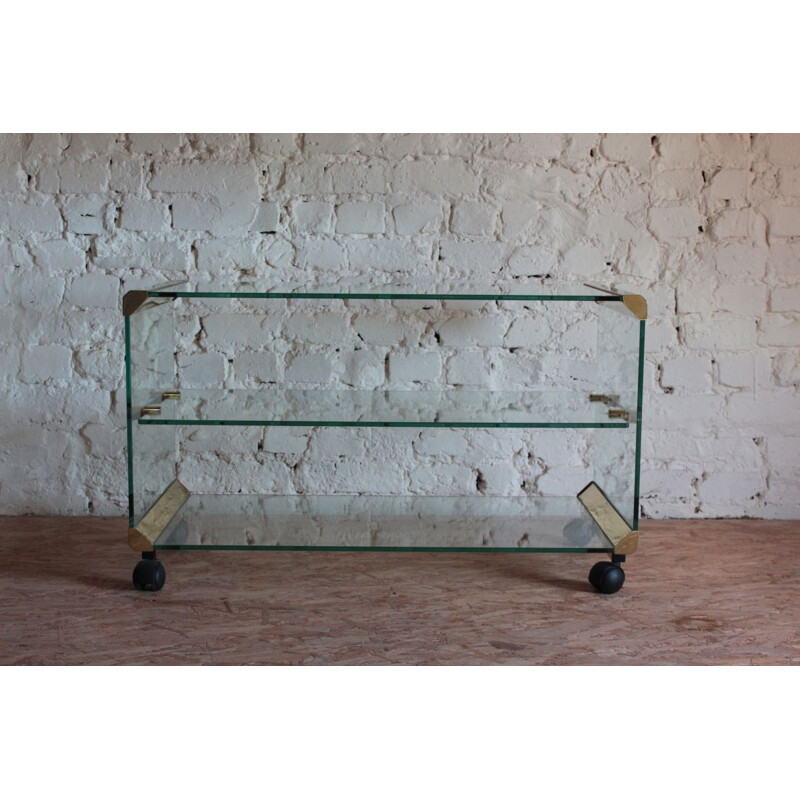  Vintage Glass Coffee Table by Gallotti & Radice