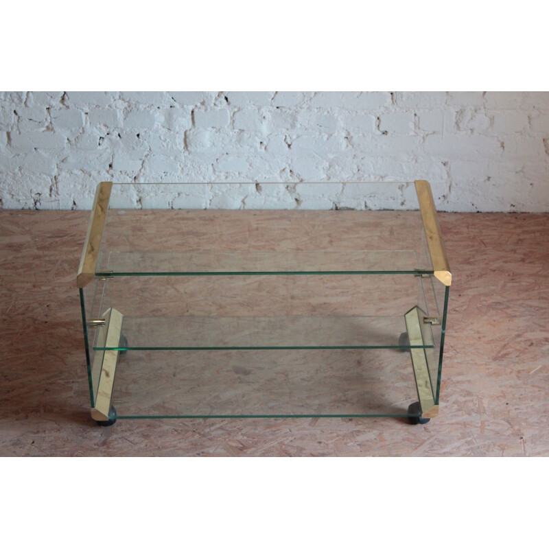  Vintage Glass Coffee Table by Gallotti & Radice