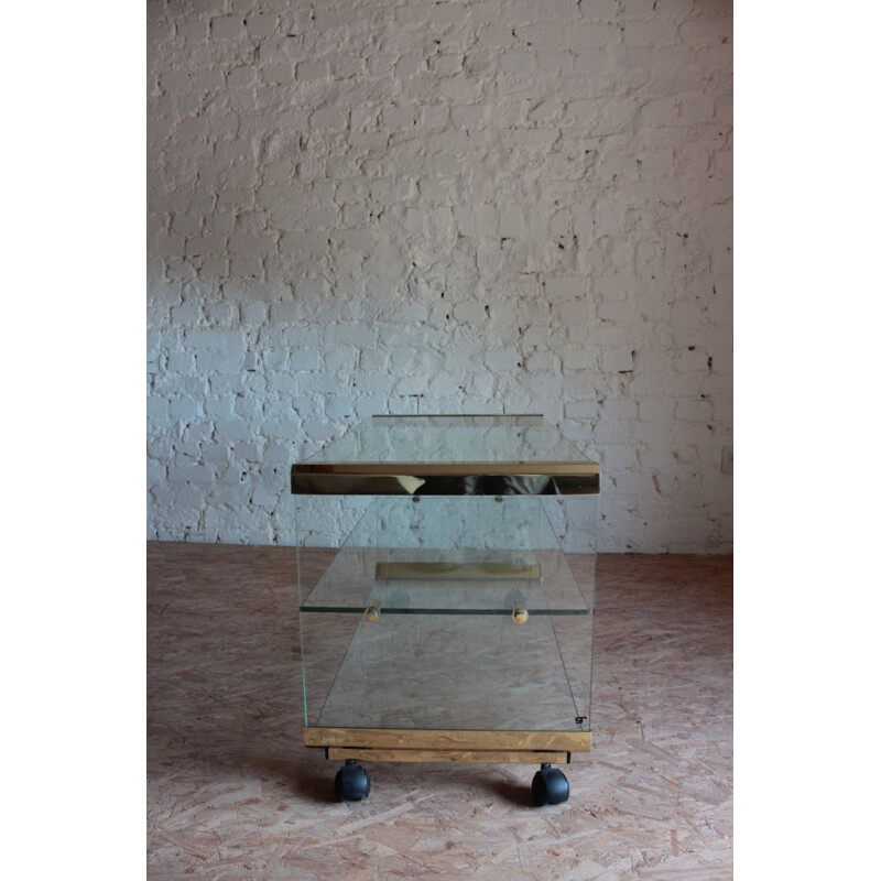 Table Basse Vintage en Verre de Gallotti & Radice