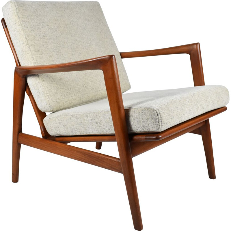 Vintage Scandinavian Stefan armchair type 300-139 by Swarzędzka Furniture Factory, 1960s