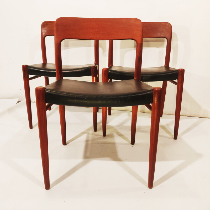 Vintage-Stuhl Modell 75 aus Teakholz von Niels O. Møller für J.L. Møllers