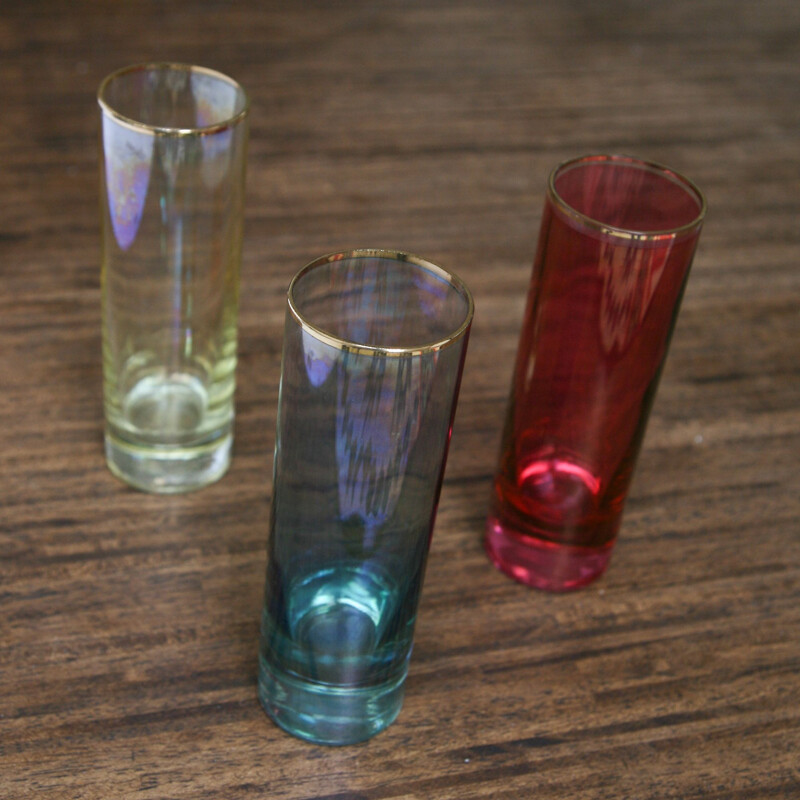 Set of 6 vintage glasses, 1950