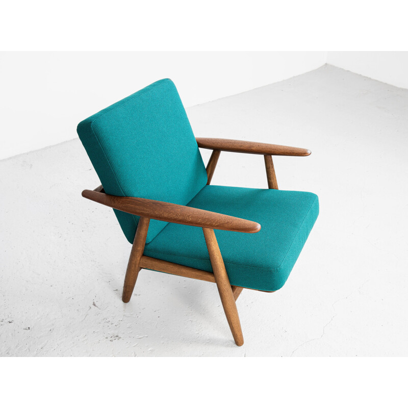 Vintage Cigar Chair in oak and teak by Hans Wegner for Getama 1950