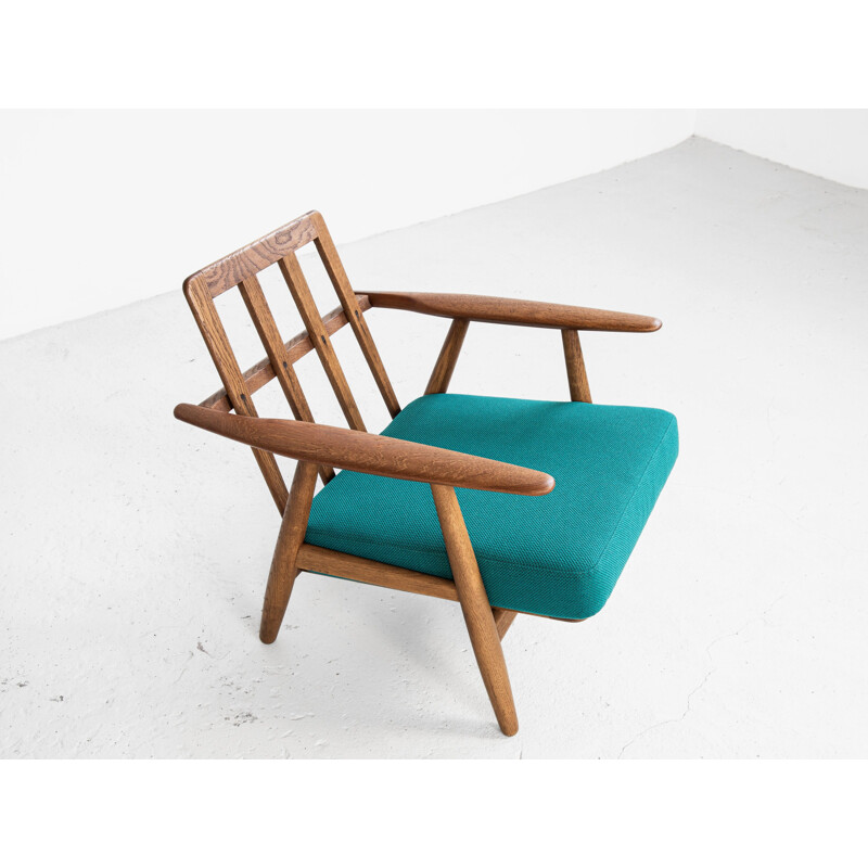 Vintage Cigar Chair in oak and teak by Hans Wegner for Getama 1950