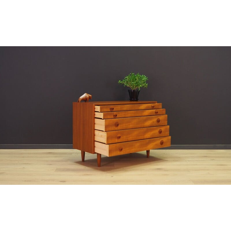 Vintage chest of drawers in teak, 1960-70s