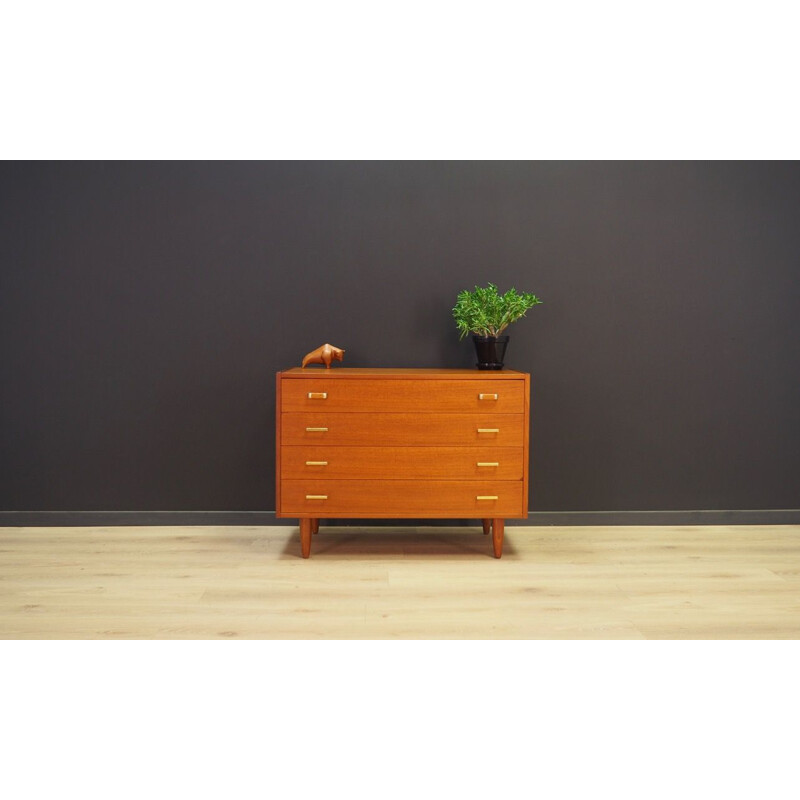 Commode vintageen teck, 1960-70