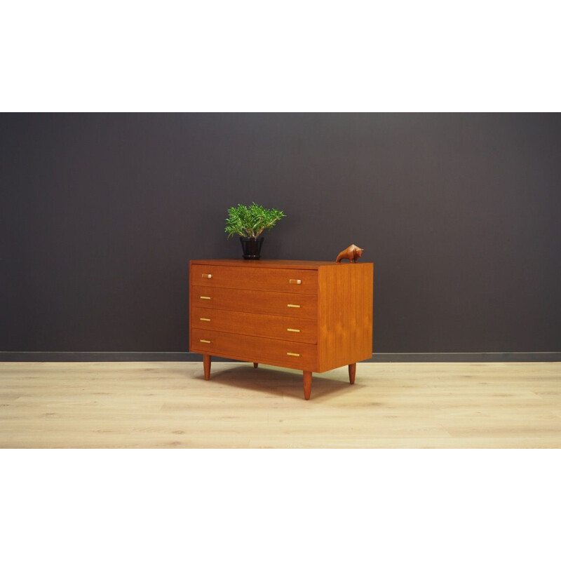 Commode vintageen teck, 1960-70