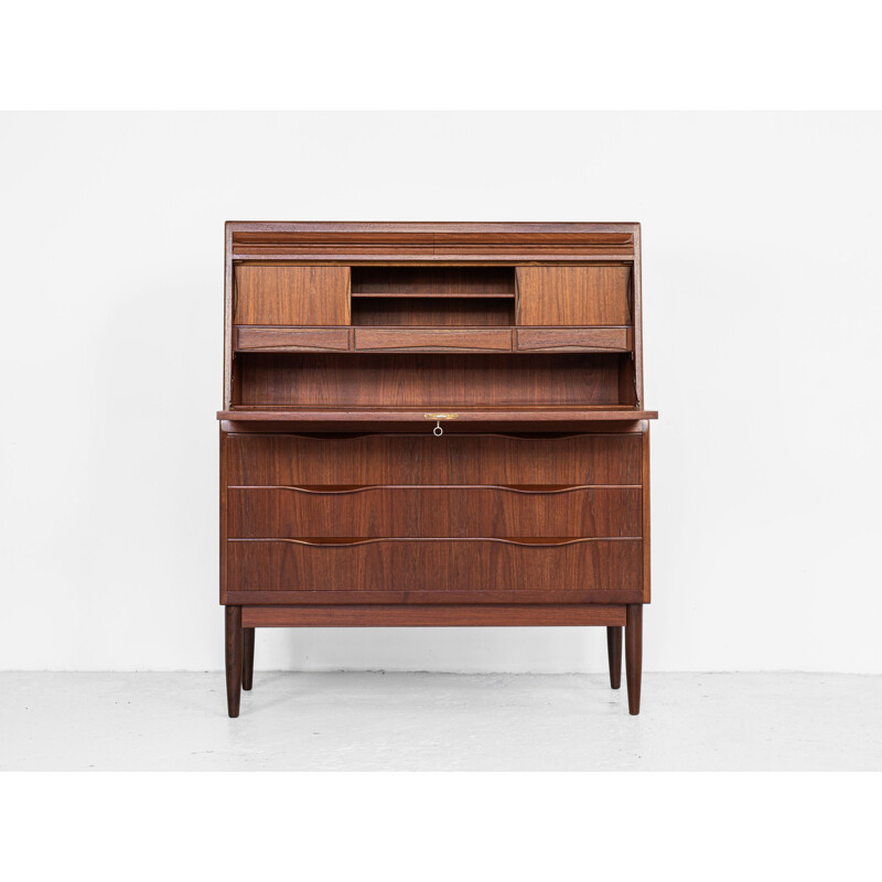 Vintage secretary in teak by Erling Torvits for Klim Møbelfabrik, 1960s